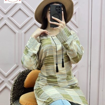 خرید عمده تونیک اسپیرال منقوله دار - تونیک زنانه عمده