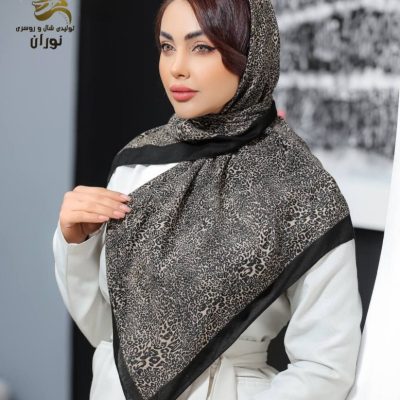 خرید عمده روسری نخی سیا اسکارف اعلاء - شال و روسری زنانه عمده