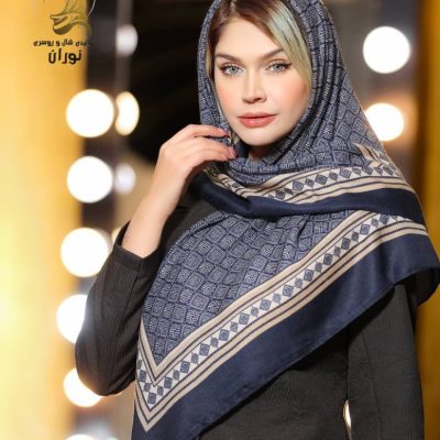 خرید عمده روسری نخی سیا اسکارف اعلاء - شال و روسری زنانه عمده