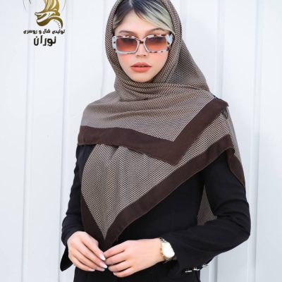 خرید عمده روسری نخی سیا اسکارف اعلاء - شال و روسری زنانه عمده