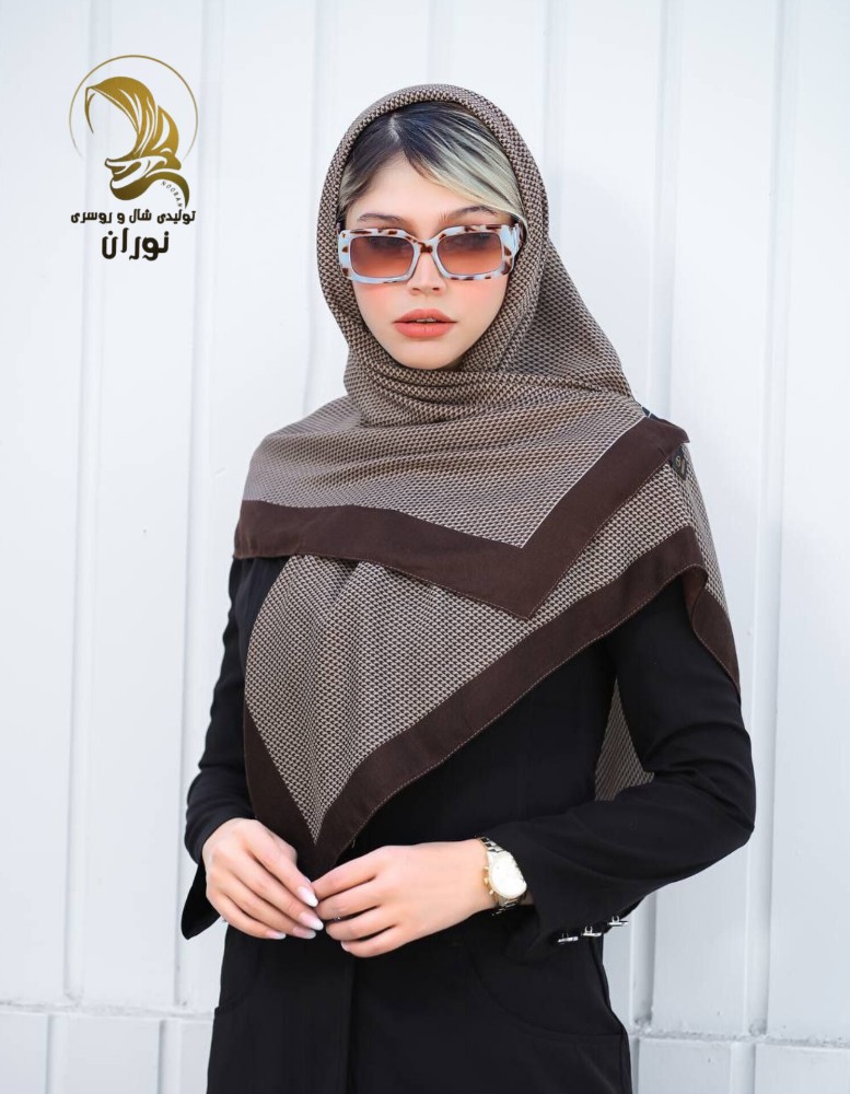 خرید عمده روسری نخی سیا اسکارف اعلاء - شال و روسری زنانه عمده