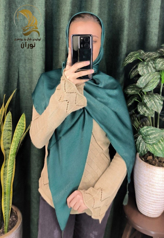 خرید عمده روسری کوپرا پتینه منگوله دار اعلاء - شال و روسری زنانه عمده