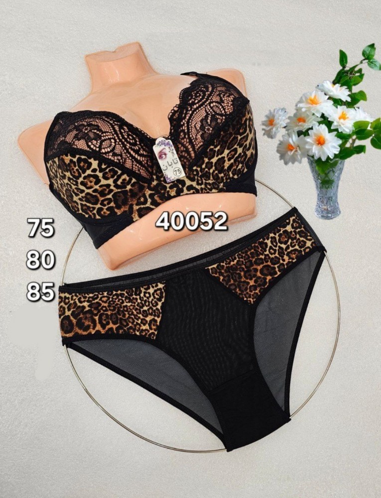 فروش عمده ⚜️ست پلنگی فنردار⚜️ کدa_40052 - شورت و سوتین زنانه عمده