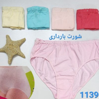 خرید عمده ️شورت بارداری کمر دکمه ای ️ کد11390 - شورت زنانه عمده