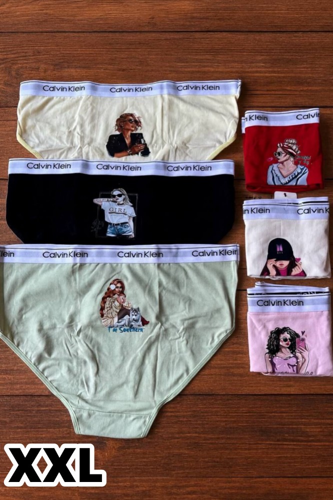 خرید عمده شورت نخ پنبه تیپ لاکرا کلوین کلاین اعلاء - شورت زنانه عمده