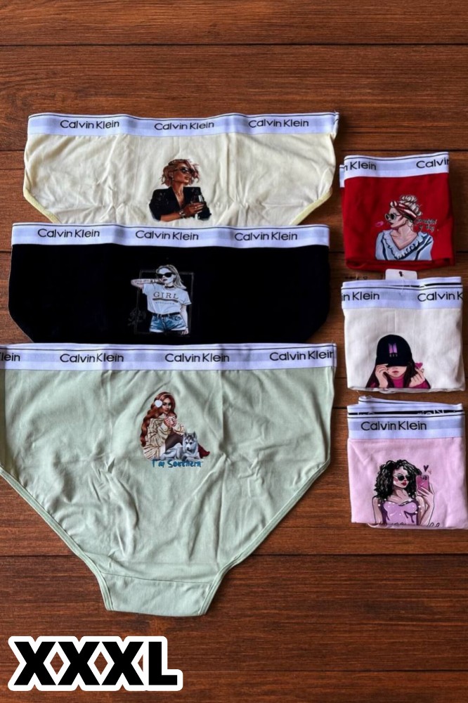 خرید عمده شورت نخ پنبه تیپ لاکرا کلوین کلاین اعلاء - شورت زنانه عمده