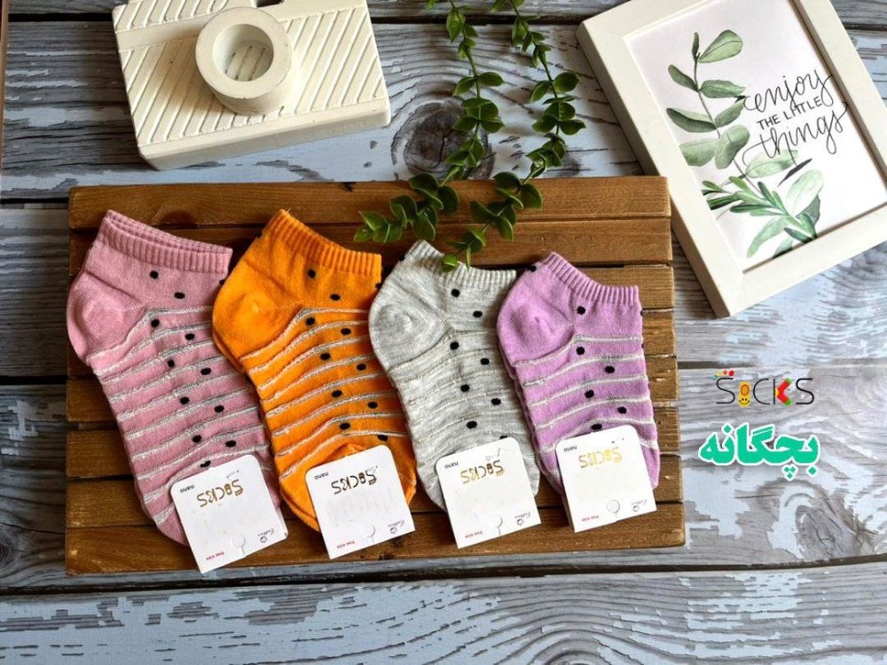 خرید عمده جوراب مچی ریزبافت رینگی شیشه ای اعلاء بچه گانه - جوراب دخترانه عمده
