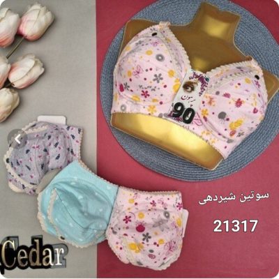 فروش عمده سوتین شیردهی طرح دار زیر نخ - سوتین زنانه عمده