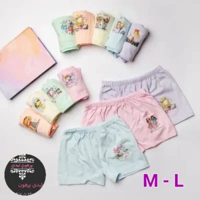 فروش عمده شورت پادار دخترانه نخی اعلا - شورت دخترانه عمده