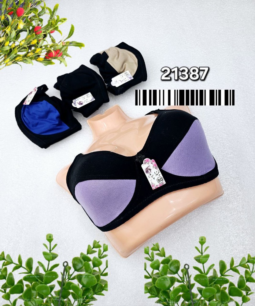 فروش عمده سوتین مخمل فنردار a 21387 - سوتین زنانه عمده