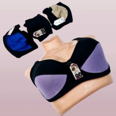 فروش عمده سوتین مخمل فنردار a 21387 - سوتین زنانه عمده