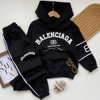 فروش عمده ست هودی شلوار پسرانه Balenciaga - ست بلوز شلوار پسرانه عمده