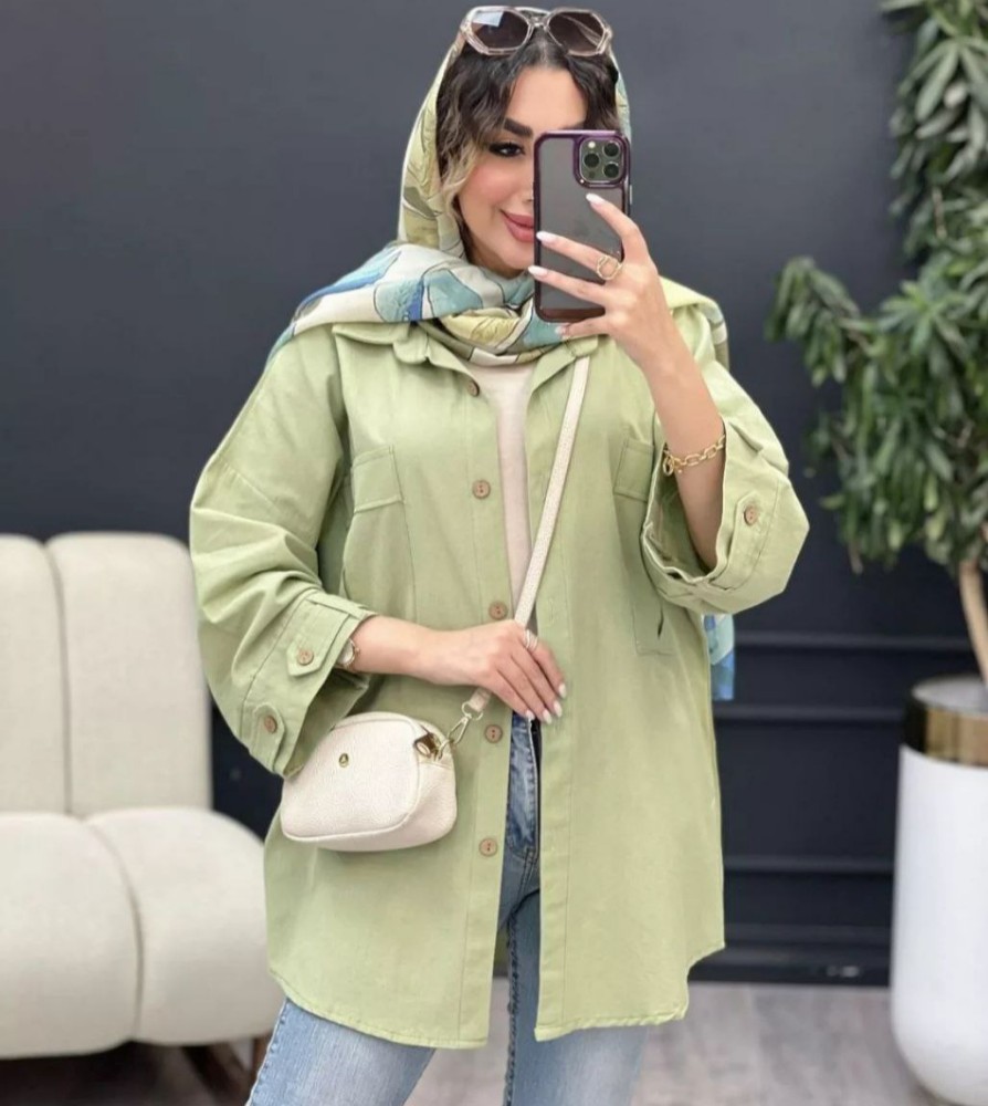 فروش عمده 🔥 شومیز زنانه مدل آستین فلشی - شومیز زنانه عمده