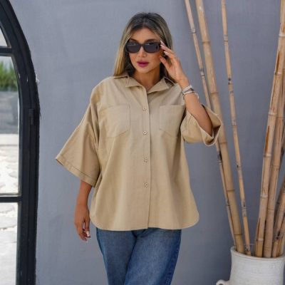 فروش عمده 🔥 شومیز زنانه آستین ۳ ربع - شومیز زنانه عمده