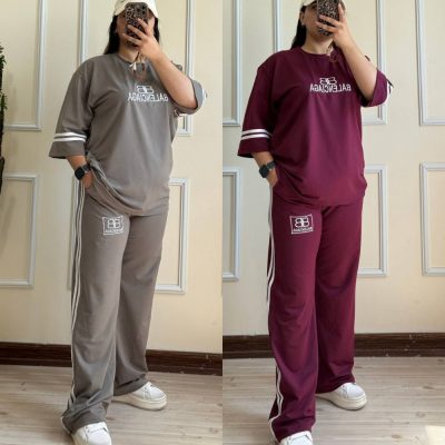 فروش عمده 😍 ست تیشرت شلوار زنانه بالنسیاگا - ست تیشرت شلوار زنانه عمده