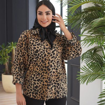 فروش عمده شومیز زنانه پلنگی - شومیز زنانه عمده