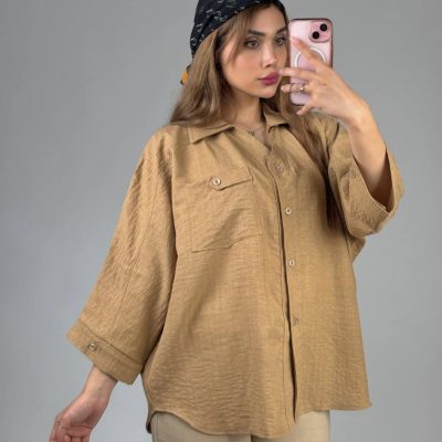 فروش عمده شومیز زنانه شانتون ژاکارد - شومیز زنانه عمده