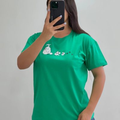 فروش عمده تیشرت زنانه سوپر پنبه فری سایز ۳۸ تا ۴۶ - تاپ و تیشرت زنانه عمده
