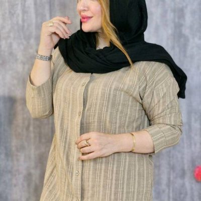 خرید عمده مانتو جلو دگمه - مانتو زنانه عمده