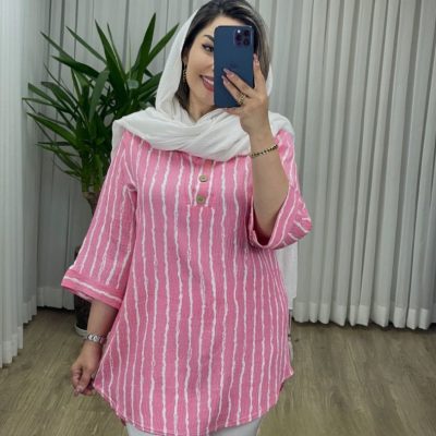 خرید عمده تونیک یقه دو دگمه - تونیک زنانه عمده