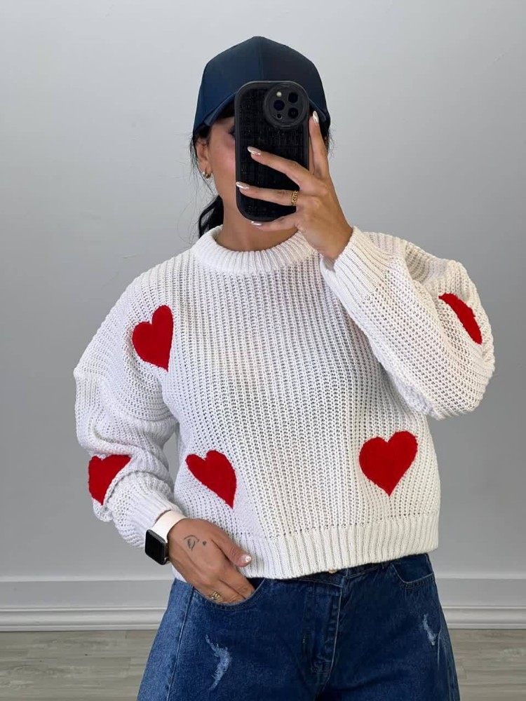 فروش عمده بلوز بافت قلب کد 132252