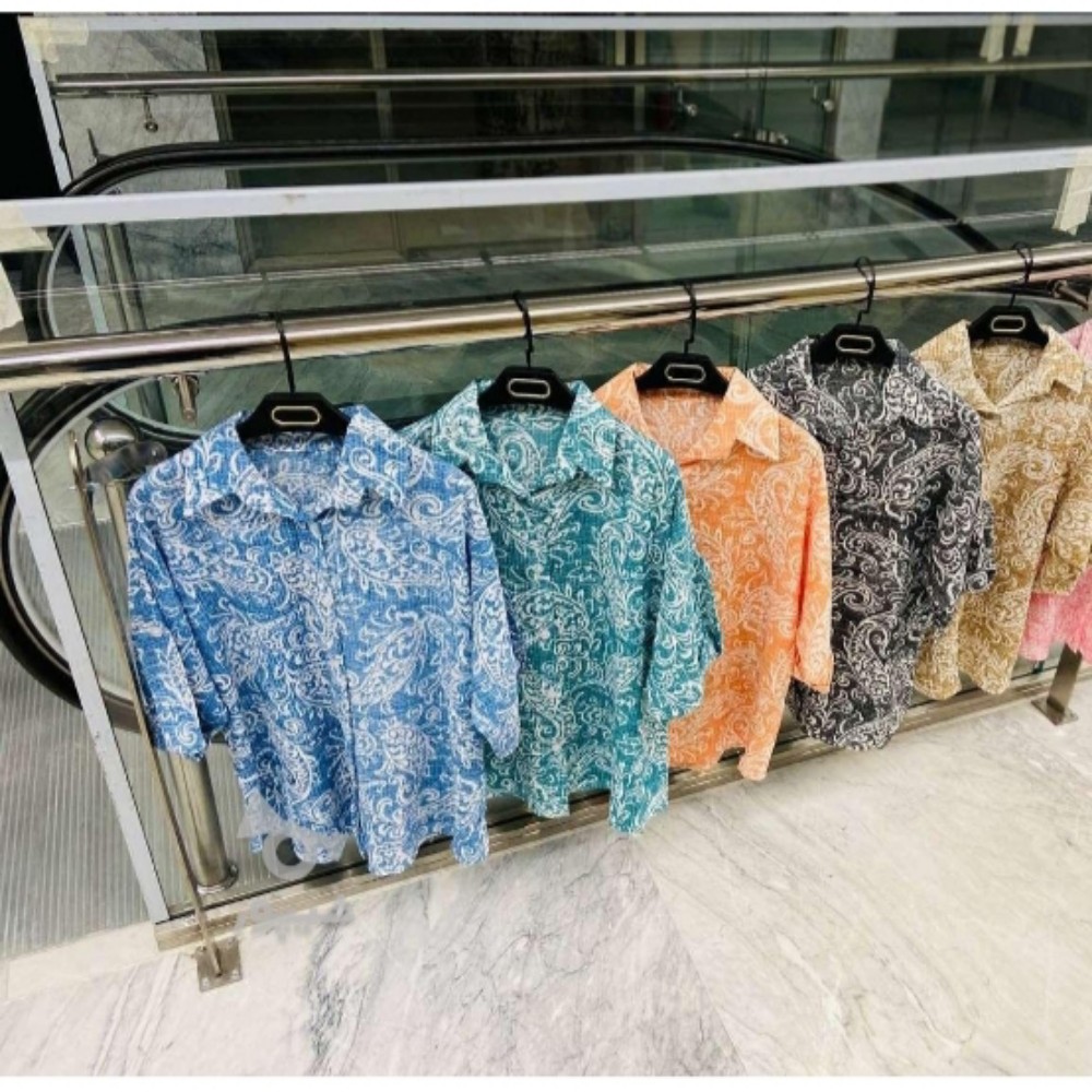 فروش عمده شومیز یقه مردانه جلوباز کد 131880