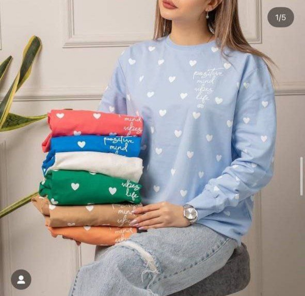خرید عمده بلوز چاپی - تاپ و تیشرت زنانه عمده