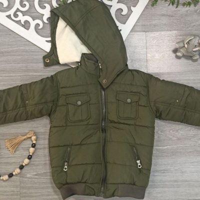 فروش عمده کاپشن پسرانه چهار جیب داخل خز بره ای کد ۲۶۰۳۷۰ کد 130745