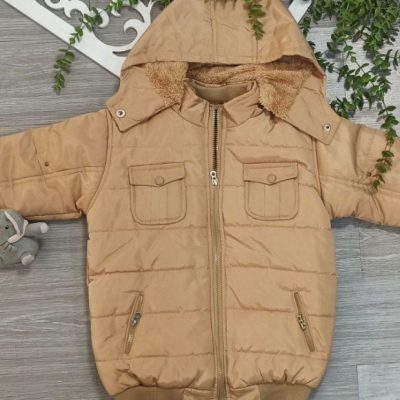 فروش عمده کاپشن چهار جیب داخل خز بره ای پسرانه کد ۲۶۰۲۸۰ کد 130764