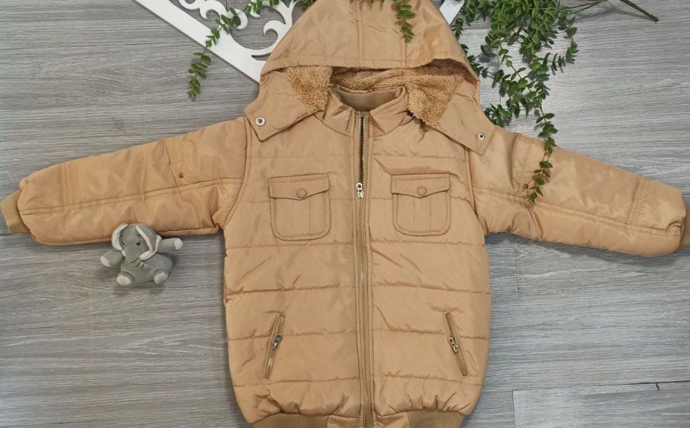 فروش عمده کاپشن چهار جیب داخل خز بره ای پسرانه کد ۲۶۰۲۸۰ کد 130764
