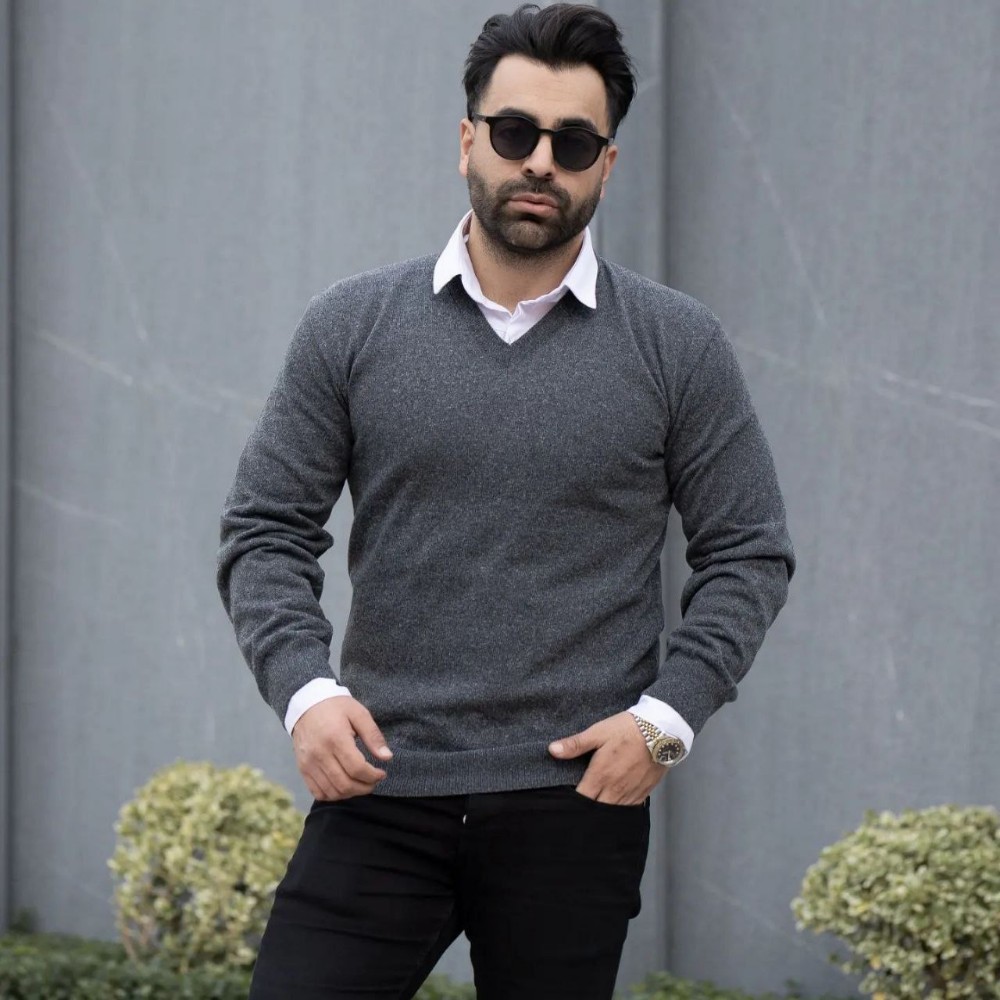 فروش عمده بافت یقه هفت مردانه کد 132233