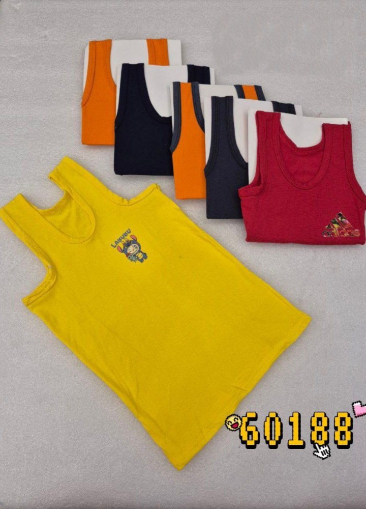 فروش عمده ️زیرپوش رکابی پسرانه ️ کد60188 کد 130633