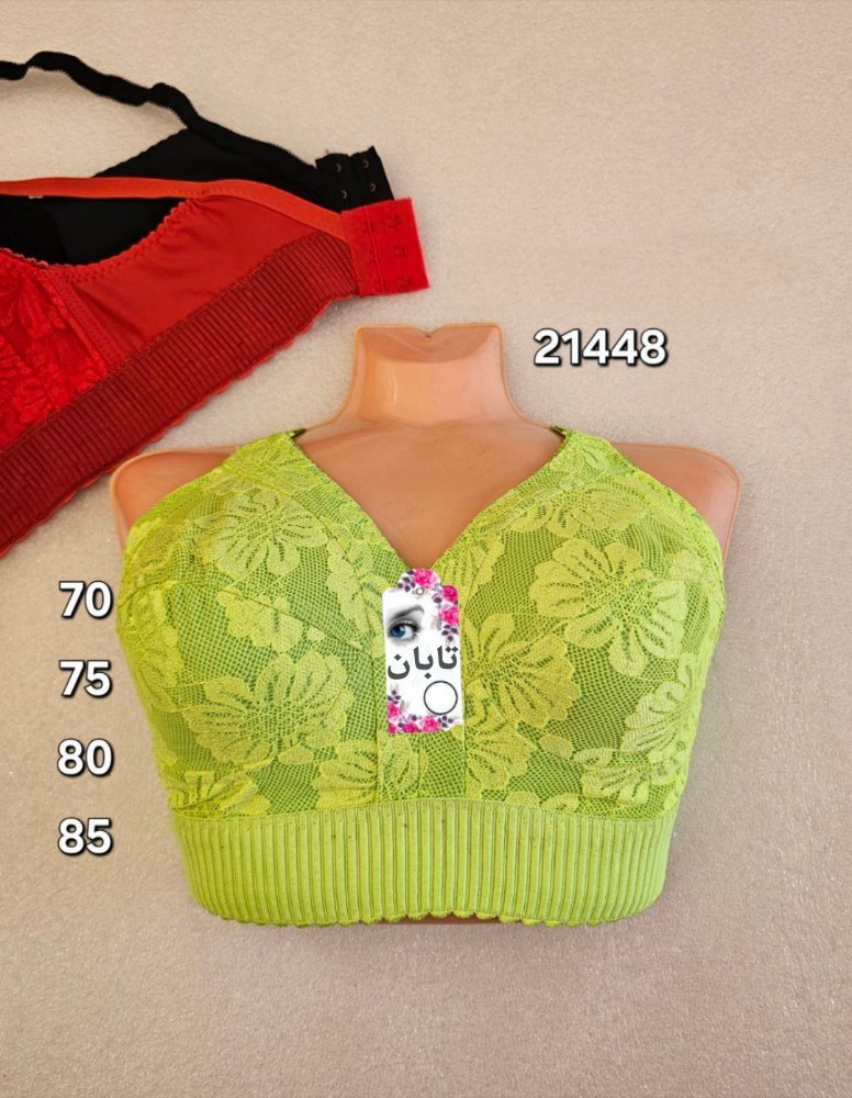 فروش عمده ️سوتین دانتل زیرنخی کش پهن ️ کدc_21448 کد 131132