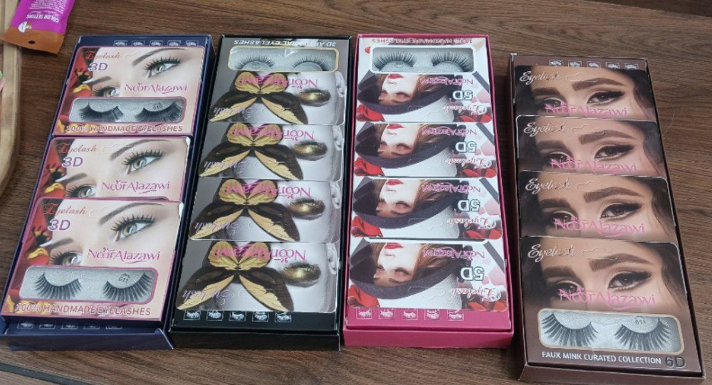 فروش عمده انواع مژه مصنوعی ۳بعدی تا ۷ بعدی کد 131104