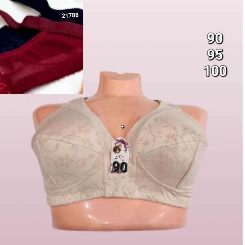 فروش عمده سوتین یاردی طرح یاس کش باریک کد 132218