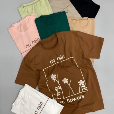 فروش عمده تیشرت flower کد 130870
