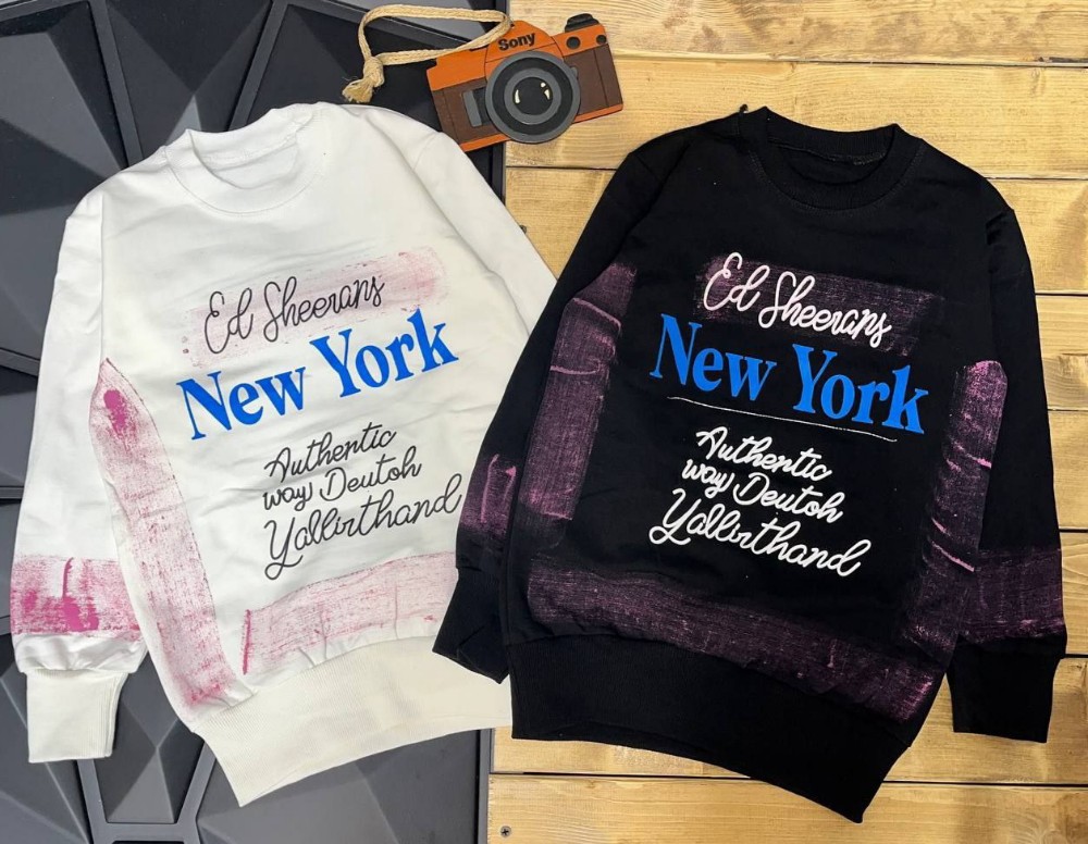 فروش عمده بلوز تک اسپرت دخترانه پسرانه new york کد 131217