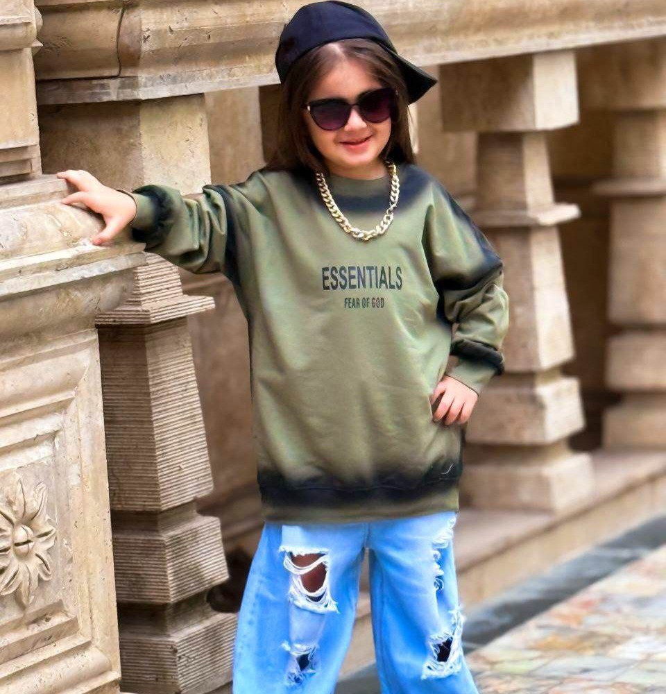 فروش عمده بلوز تک لش دخترانه پسرانه ESSENTIAL کد 132353