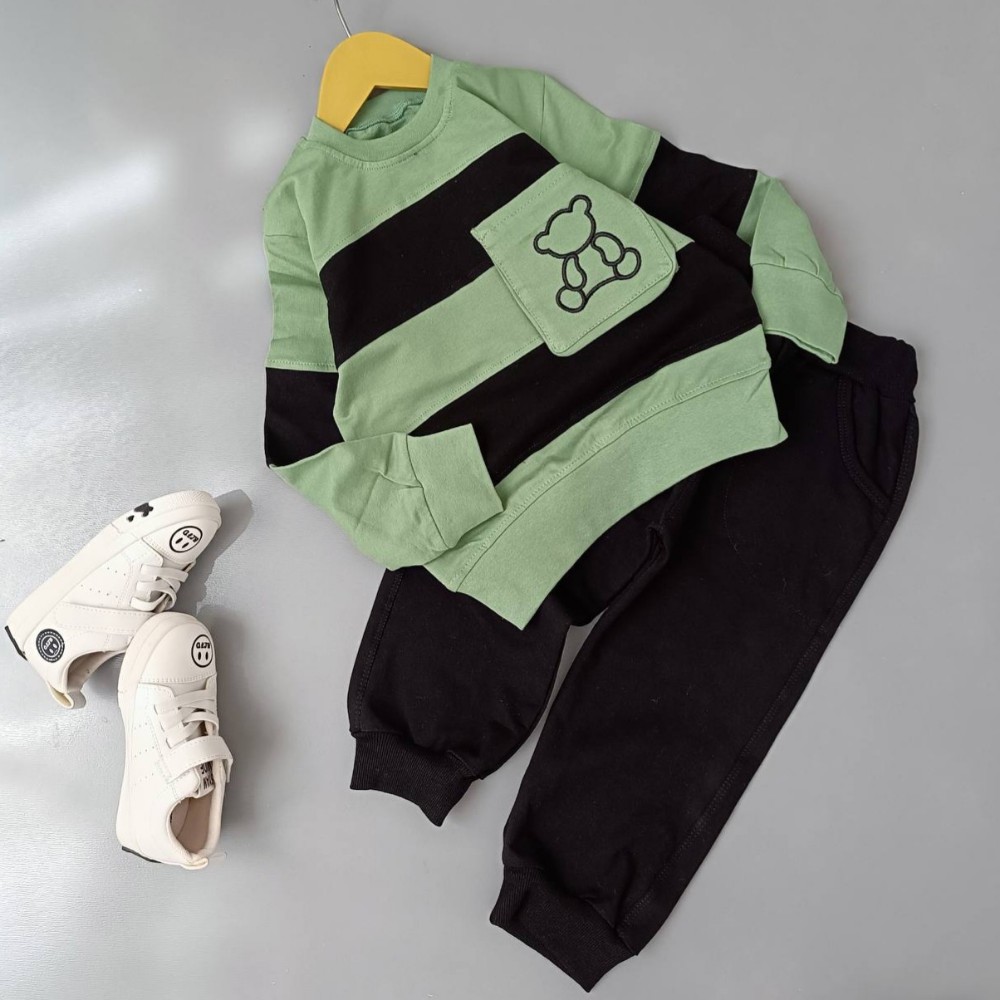 فروش عمده ست بلوز شلوار دخترانه پسرانه رینگی تدی کد 132355