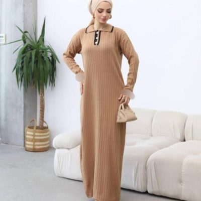 فروش عمده مانتو کفتان زنانه بافت کد 130353