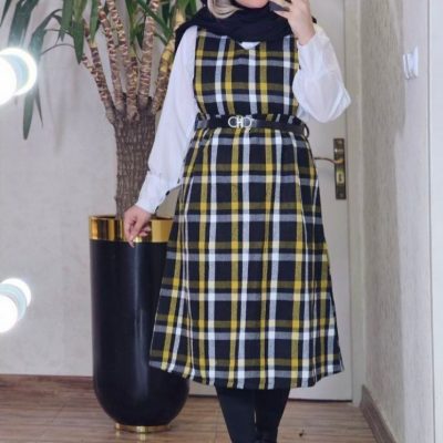 فروش عمده ست بلوز سارافون پاییزه زنانه کد 130362