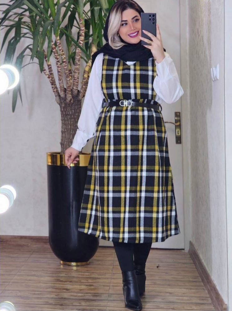فروش عمده ست بلوز سارافون پاییزه زنانه کد 130362