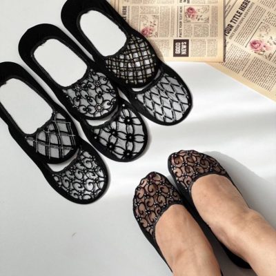 فروش عمده 🌱 جوراب روفرشی زنانه نگین دار طرح ترکیبی - جوراب زنانه عمده