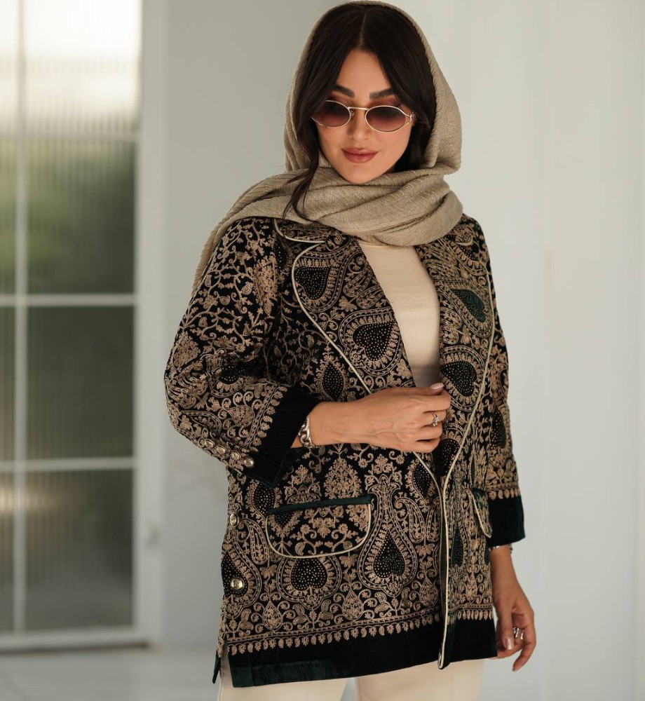 فروش عمده کت زنانه یقه انگلیسی مدل سلطنت کد 132325