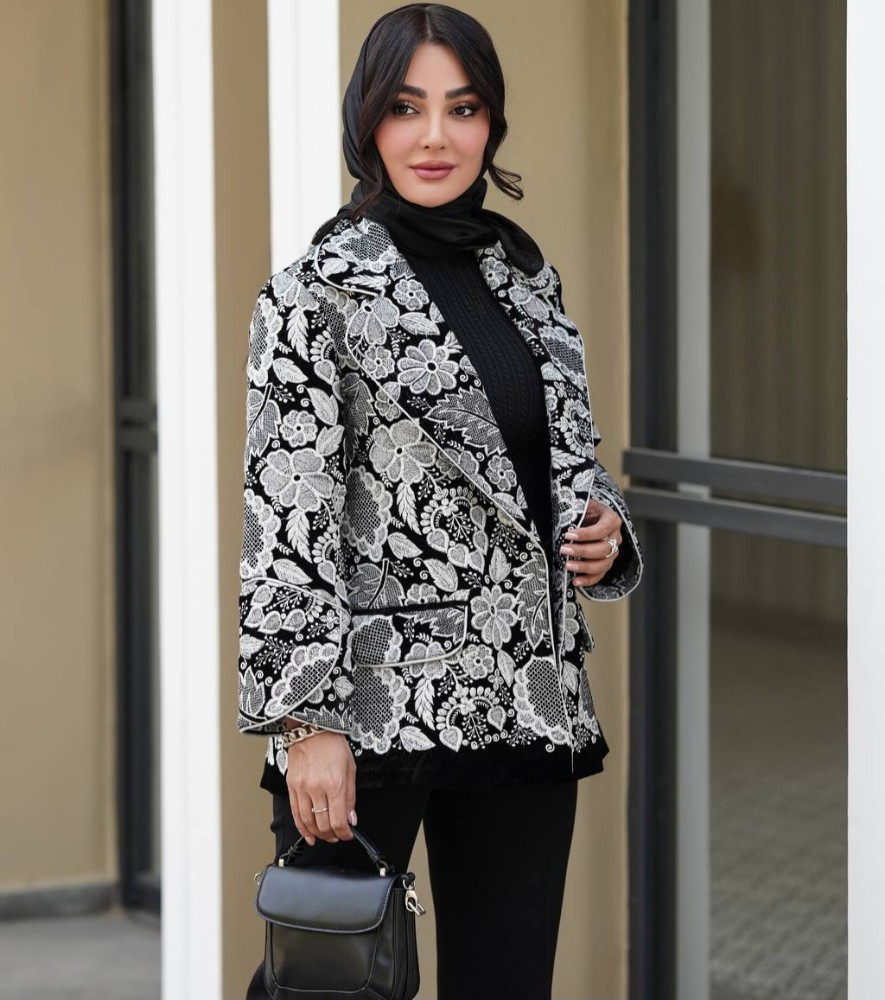 فروش عمده کت زنانه یقه انگلیسی مدل لاکچری کد 132326