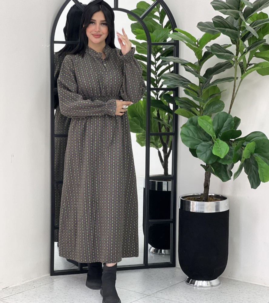 فروش عمده مانتو کفتان زنانه کمرکش مدل نیکو کد 130336