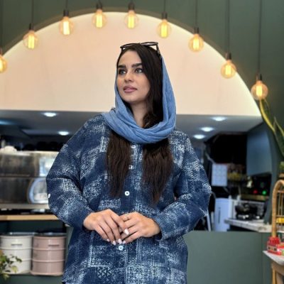 خرید عمده شومیز پاییزه یقه v - شومیز زنانه عمده