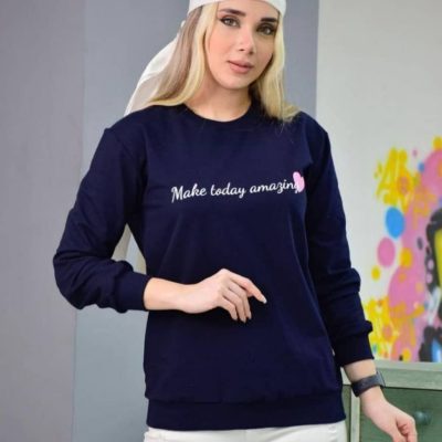 فروش عمده بلوز آستین دار چاپدار کد 130795