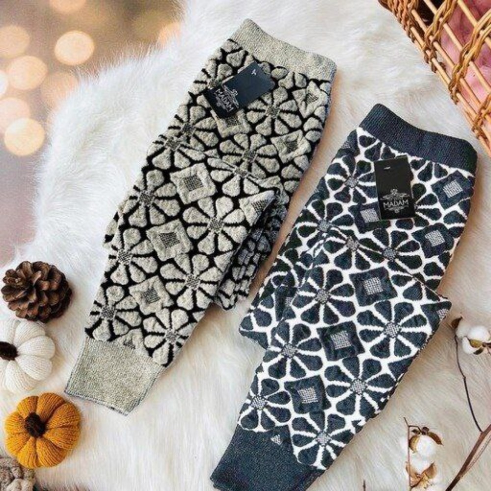 فروش عمده شلوار بافت طرحدار کد 131938