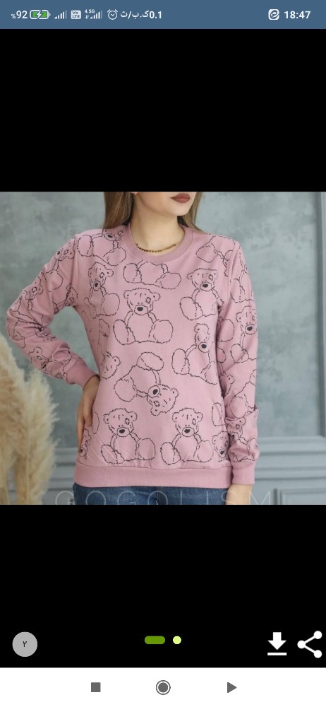 بلوز طرح تدی کد 133633 - خرید بلوز تک زنانه عمده